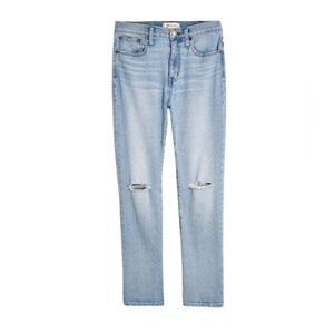 Madewell The High-Rise Slim Crop Boyjean in Dumas Wash: Ripped Edition Womens 29
